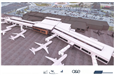 Terminal Remodel Concept Rendering - Aerial View